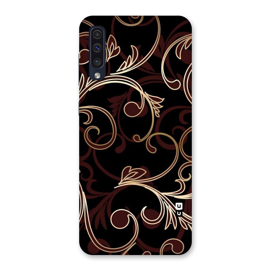 Golden Maroon Beauty Back Case for Galaxy A50s