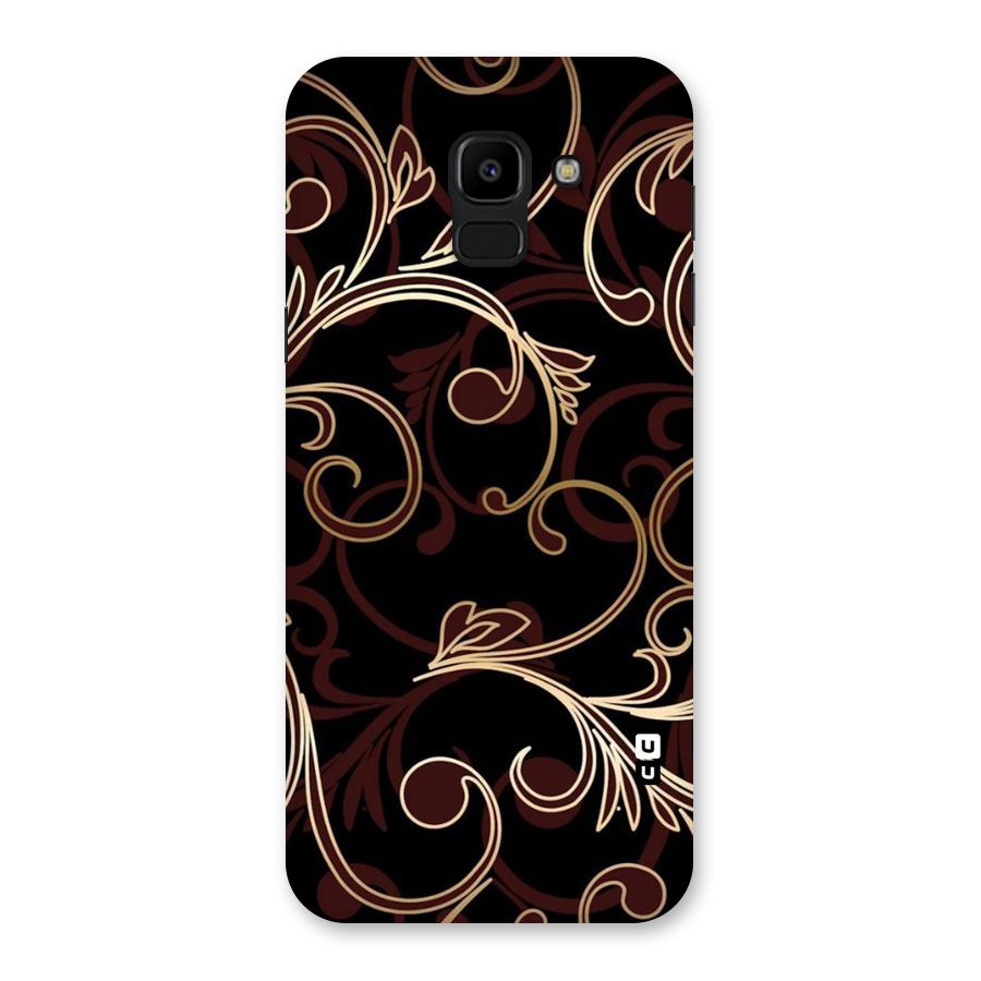 Golden Maroon Beauty Back Case for Galaxy J6