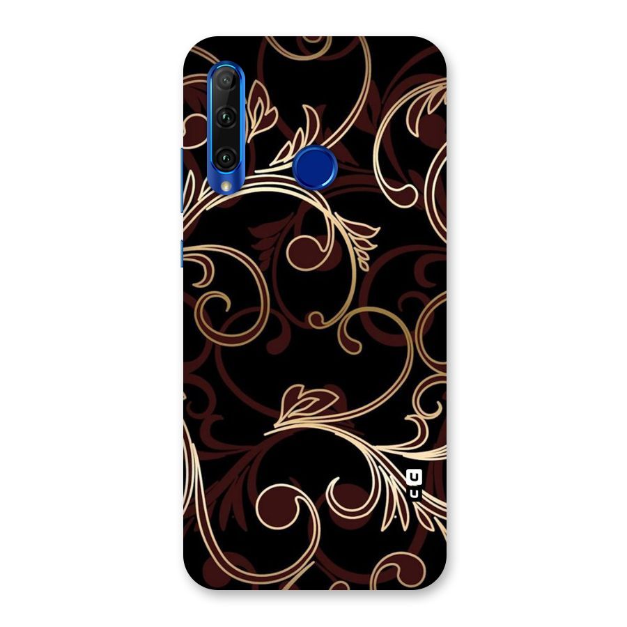Golden Maroon Beauty Back Case for Honor 20i