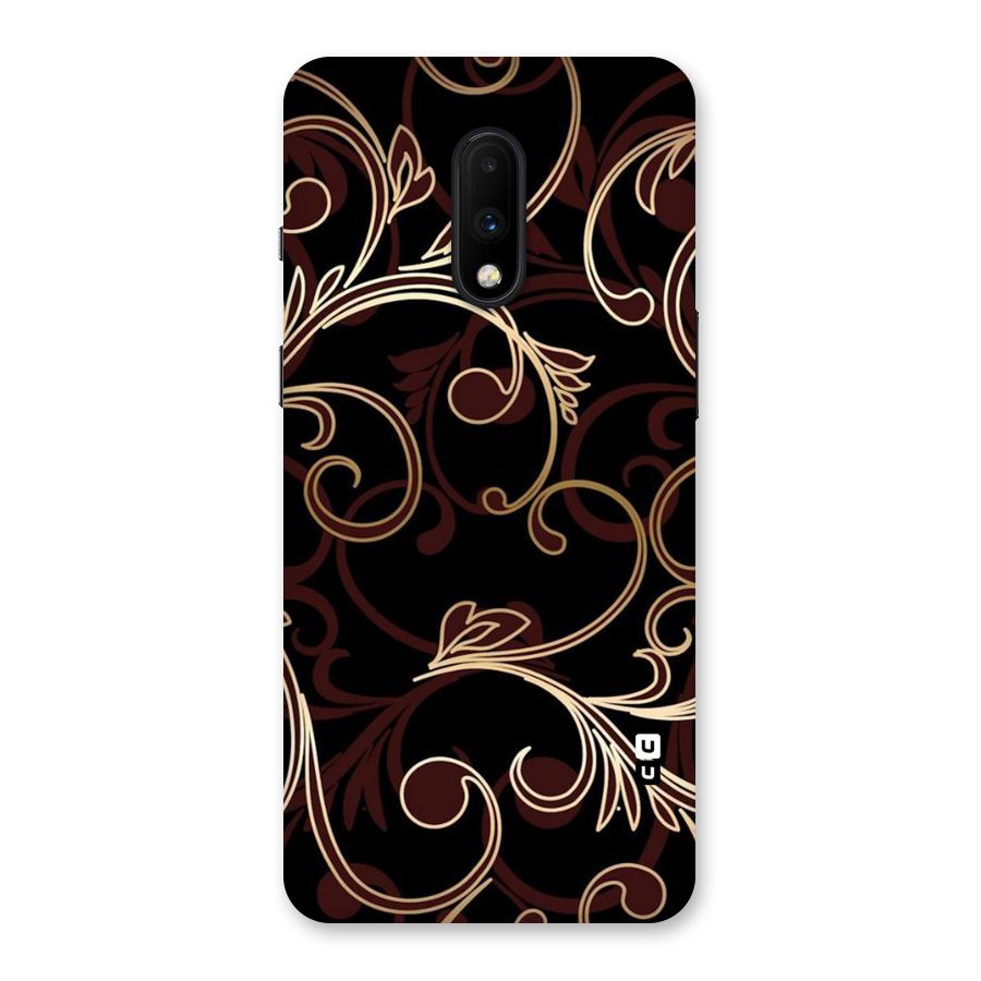 Golden Maroon Beauty Back Case for OnePlus 7