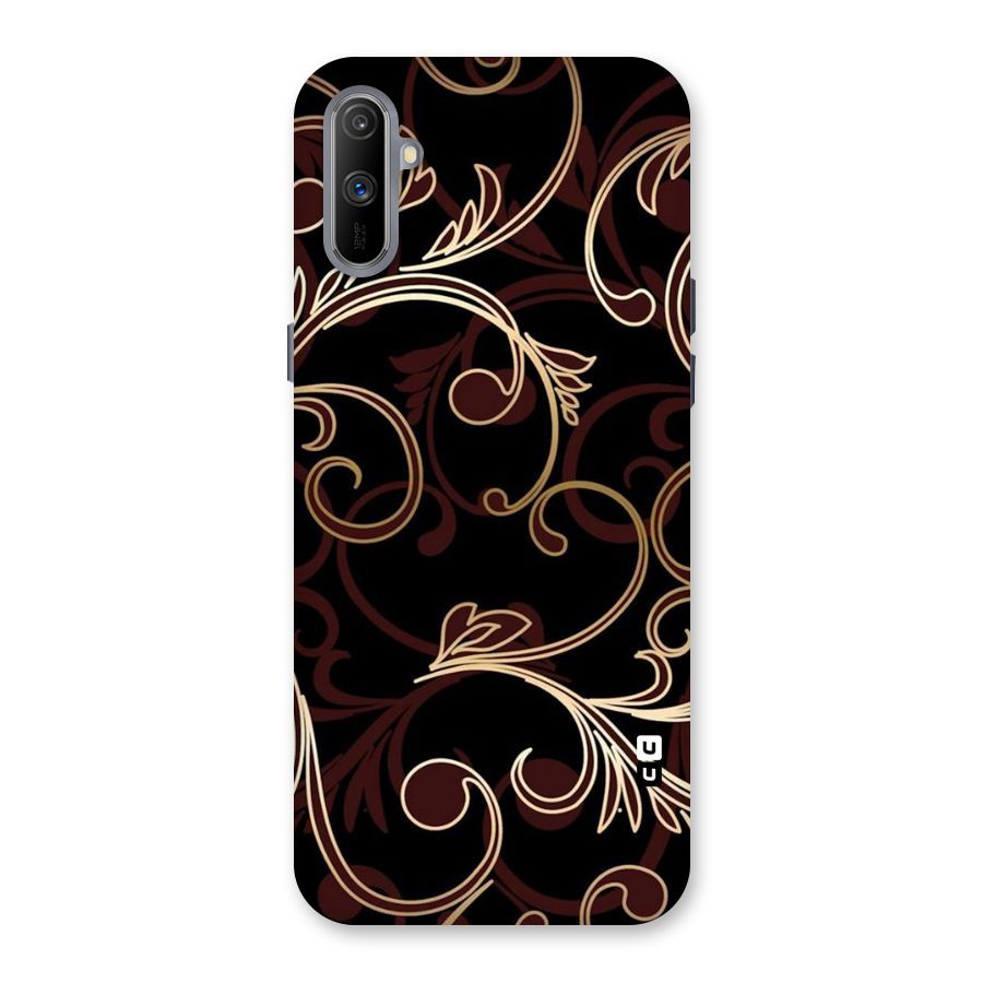 Golden Maroon Beauty Back Case for Realme C3