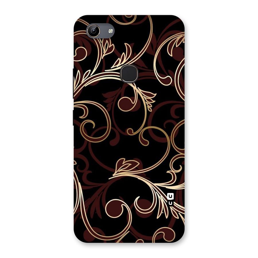 Golden Maroon Beauty Back Case for Vivo Y81