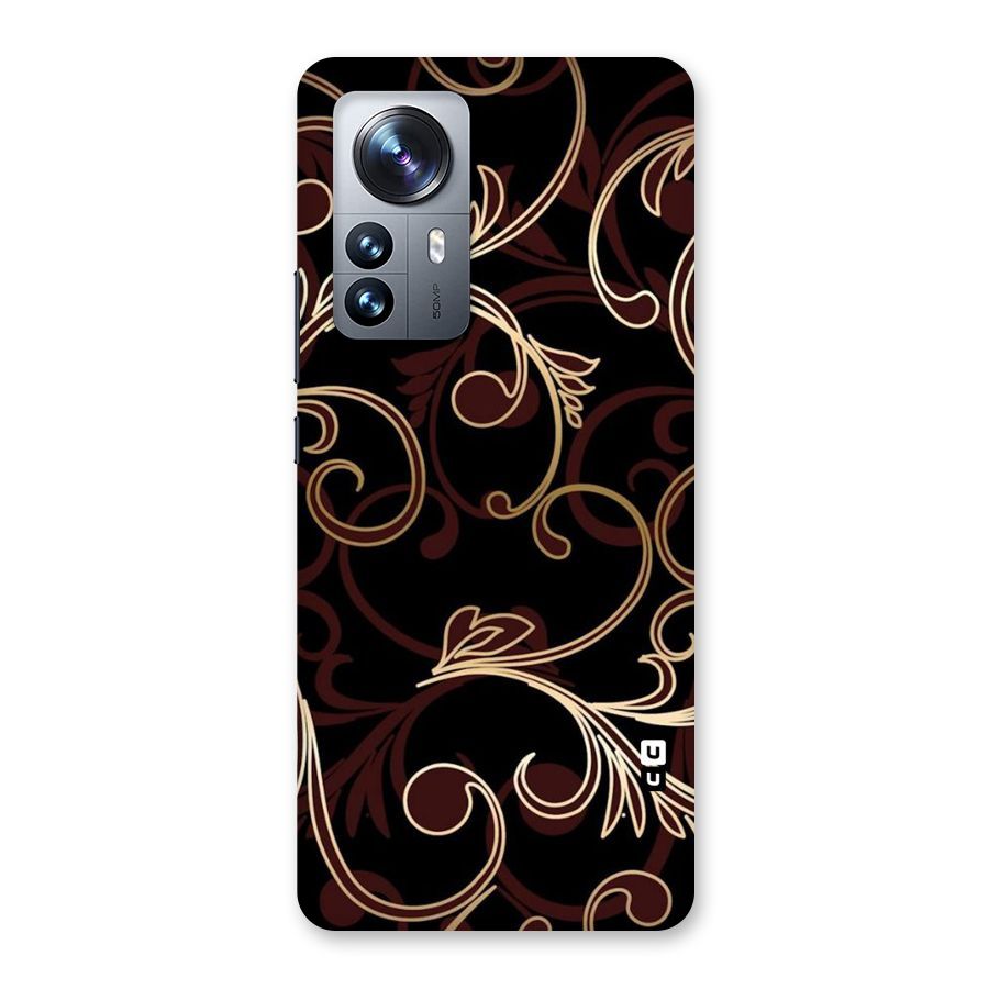 Golden Maroon Beauty Back Case for Xiaomi 12 Pro