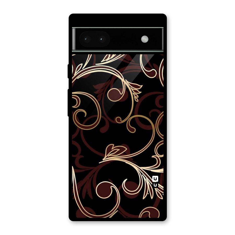 Golden Maroon Beauty Glass Back Case for Google Pixel 6a