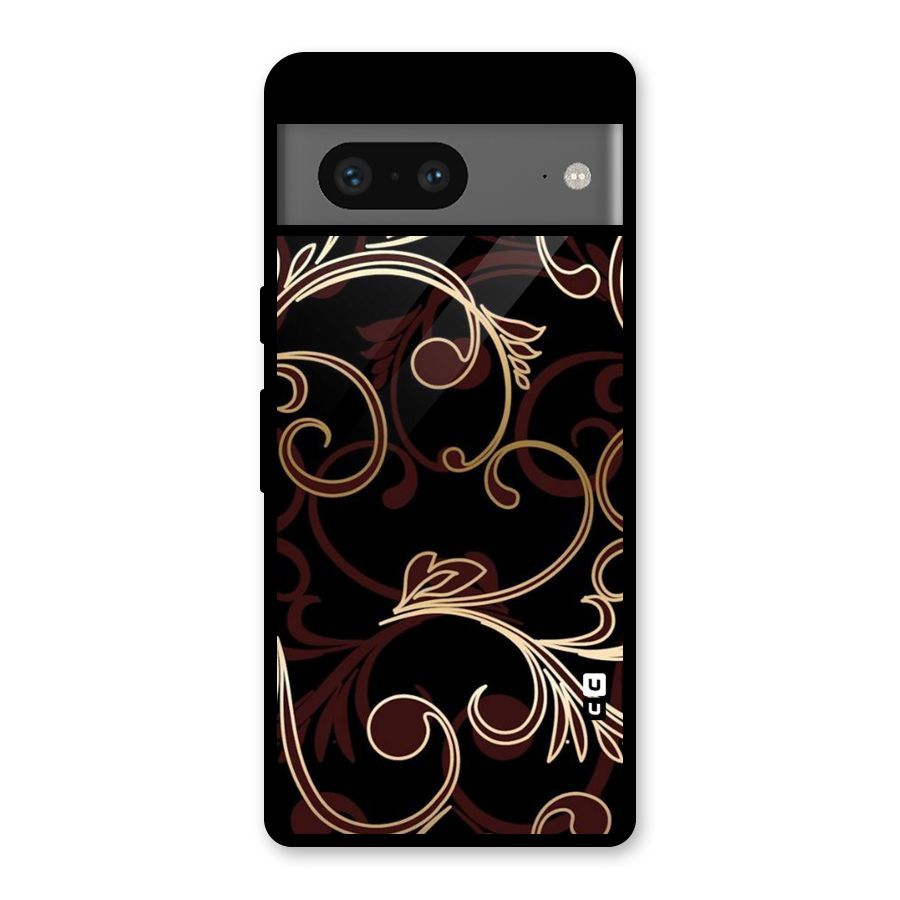 Golden Maroon Beauty Glass Back Case for Google Pixel 7