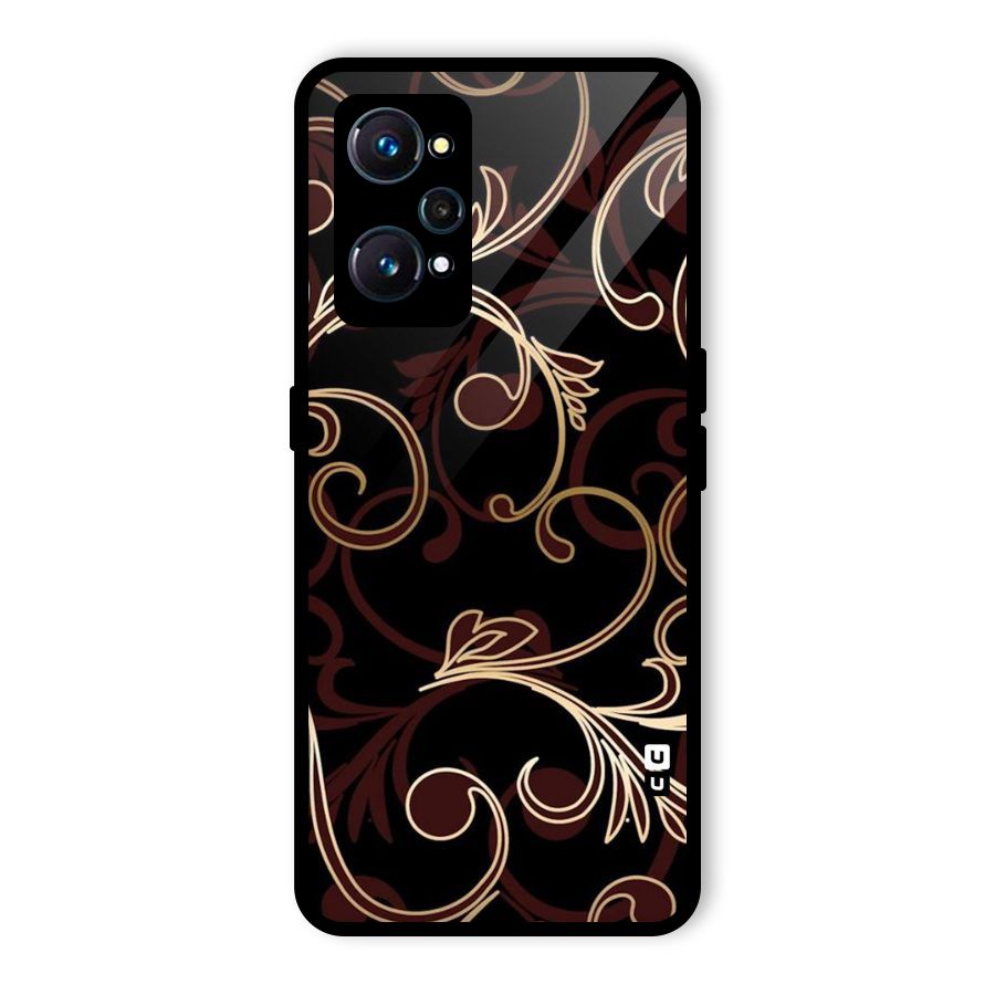 Golden Maroon Beauty Glass Back Case for Realme GT Neo2