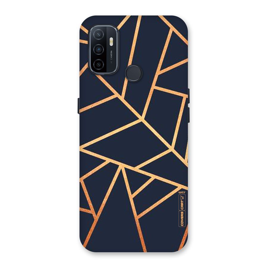 Golden Pattern Back Case for Oppo A32