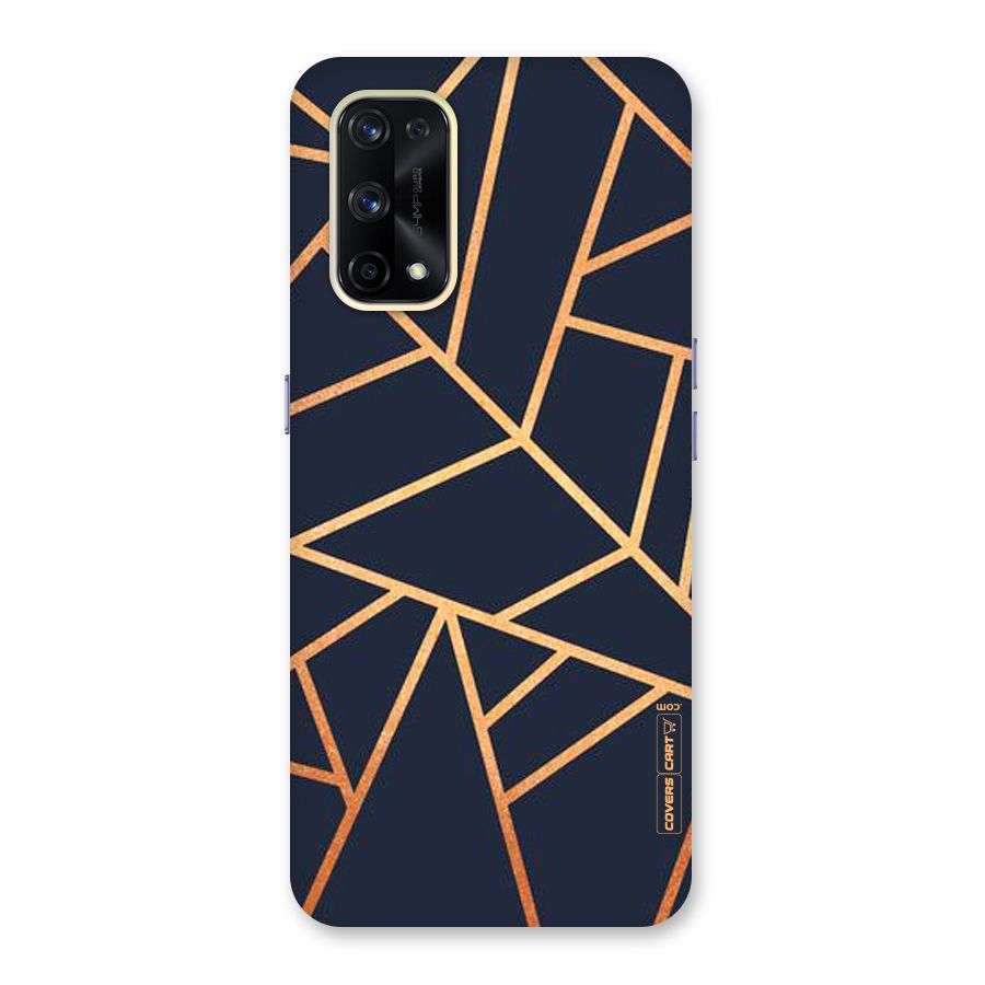 Golden Pattern Glass Back Case for Realme X7 Pro