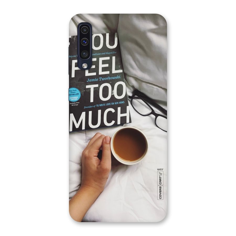 Good Reads And Coffee Back Case for Galaxy A50