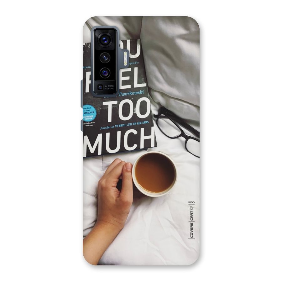 Good Reads And Coffee Back Case for Vivo X50