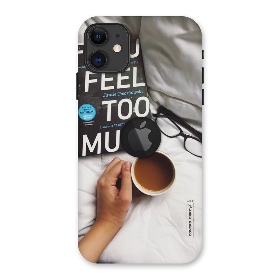 Good Reads And Coffee Back Case for iPhone 11 Logo Cut