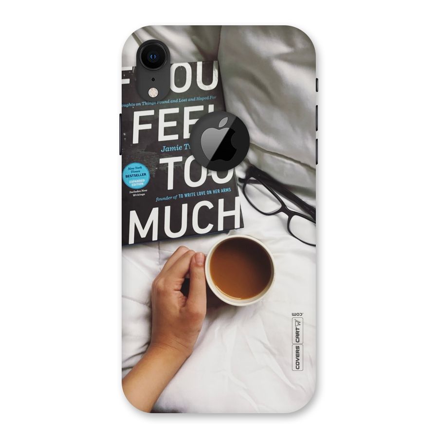 Good Reads And Coffee Back Case for iPhone XR Logo Cut