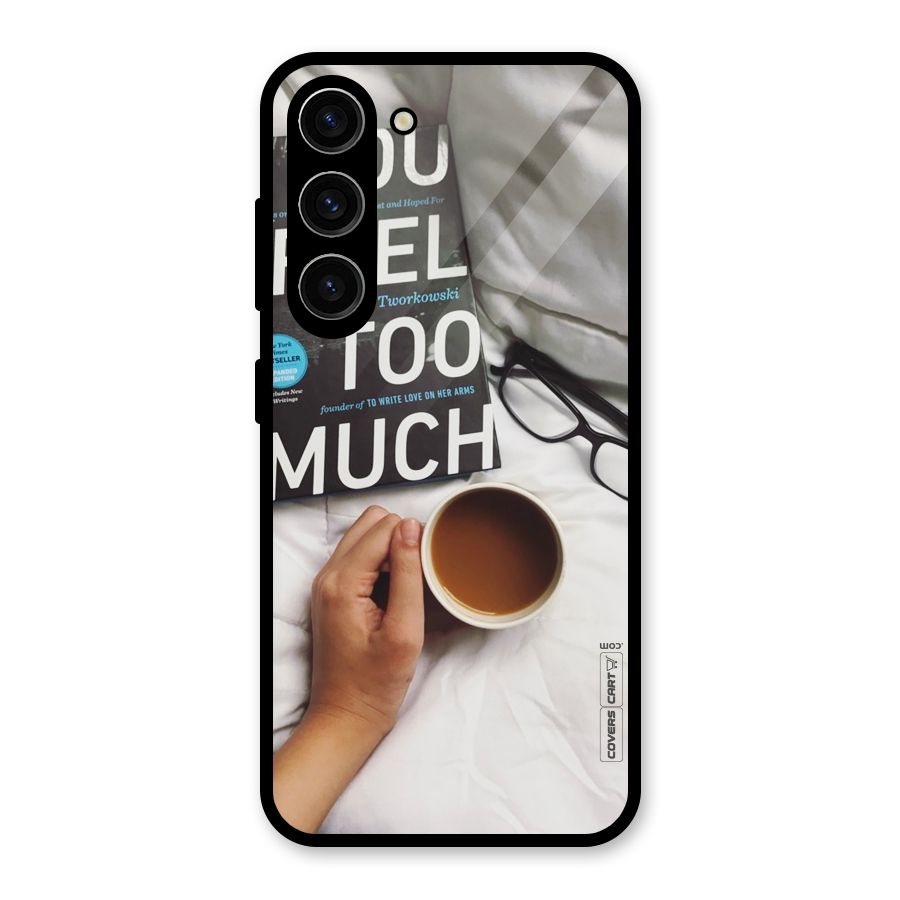 Good Reads And Coffee Glass Back Case for Galaxy S23