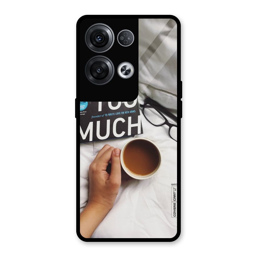 Good Reads And Coffee Glass Back Case for Oppo Reno8 Pro 5G