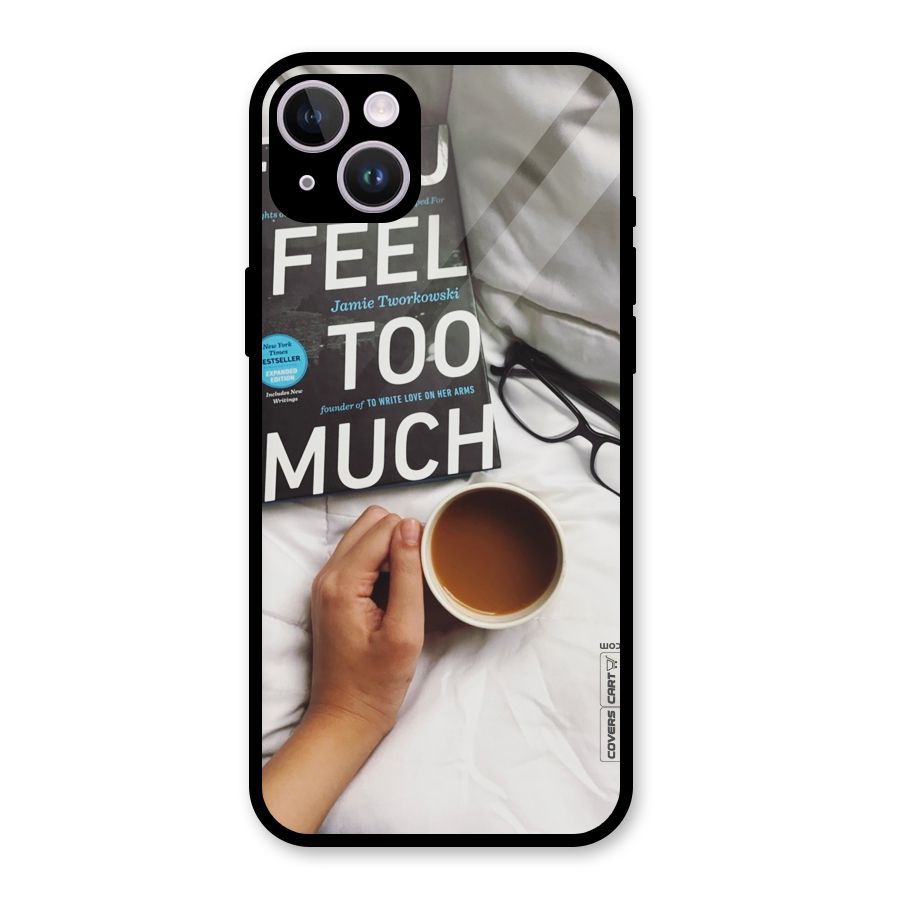 Good Reads And Coffee Glass Back Case for iPhone 14 Plus