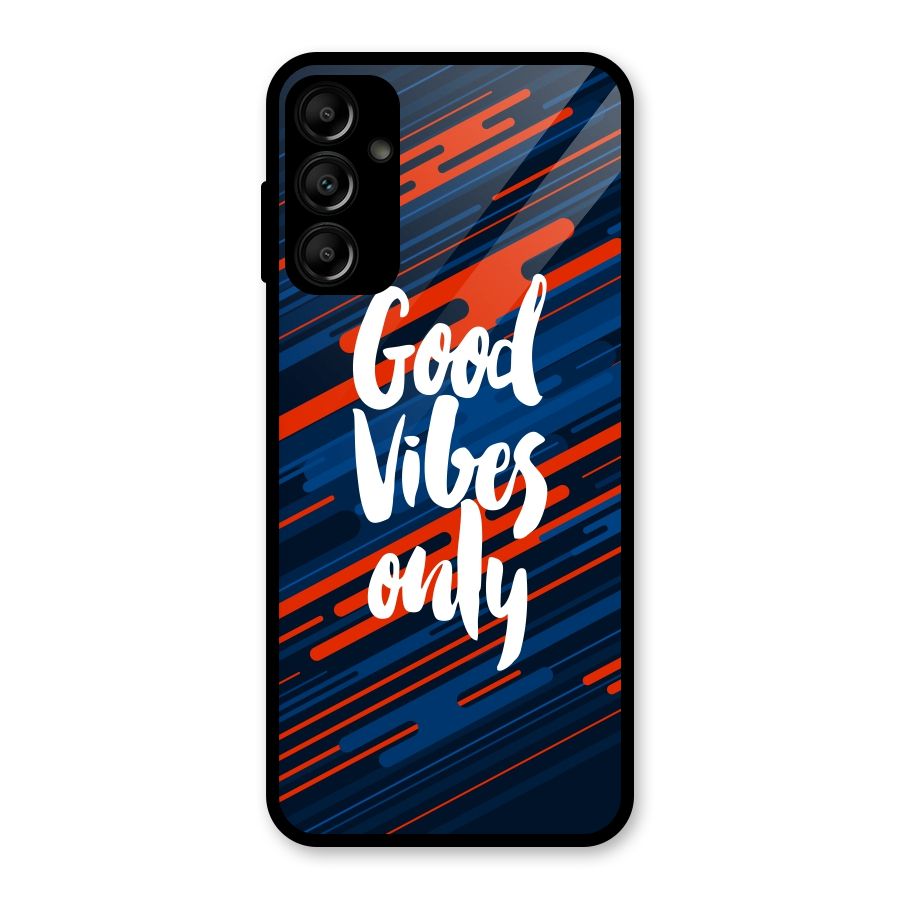 Good Vibes Only Glass Back Case for Galaxy A14 5G