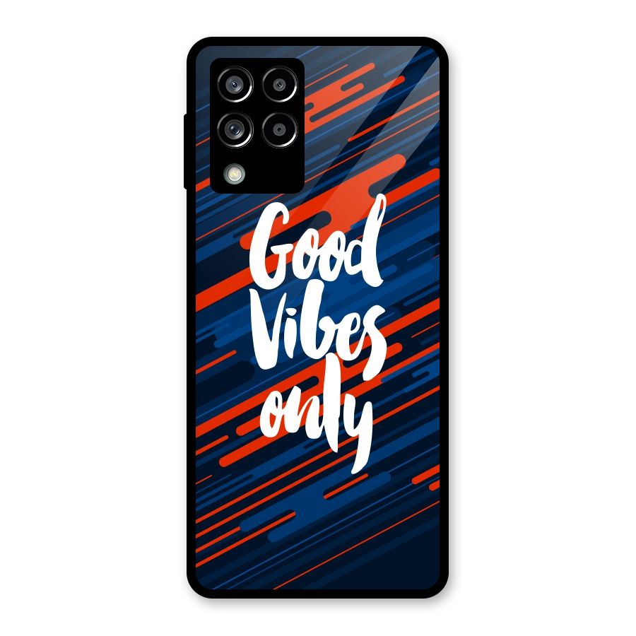 Good Vibes Only Glass Back Case for Galaxy M53 5G