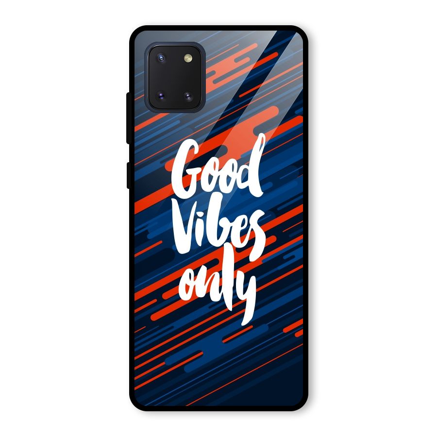 Good Vibes Only Glass Back Case for Galaxy Note 10 Lite