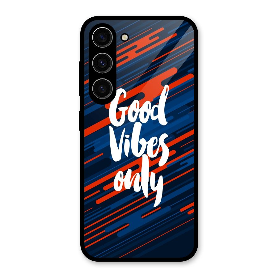 Good Vibes Only Glass Back Case for Galaxy S23