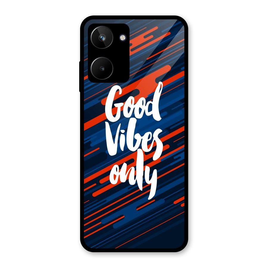 Good Vibes Only Glass Back Case for Realme 10