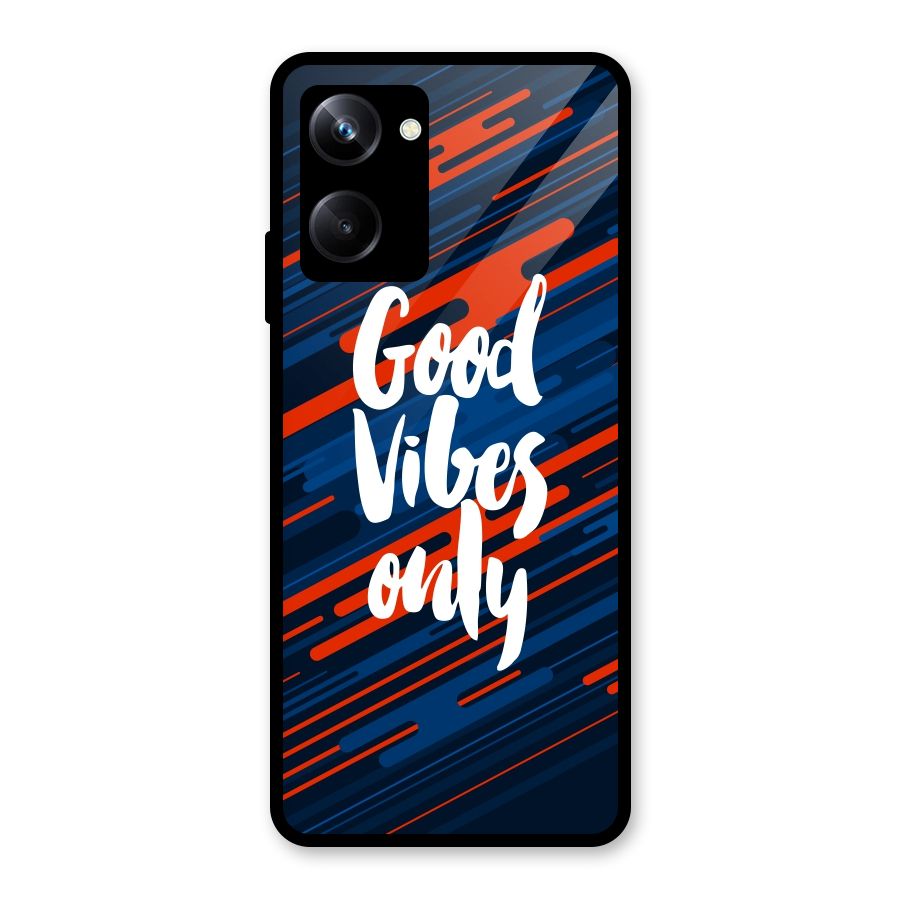 Good Vibes Only Glass Back Case for Realme 10 Pro