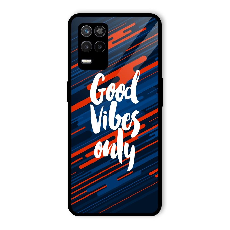 Good Vibes Only Glass Back Case for Realme 8 5G