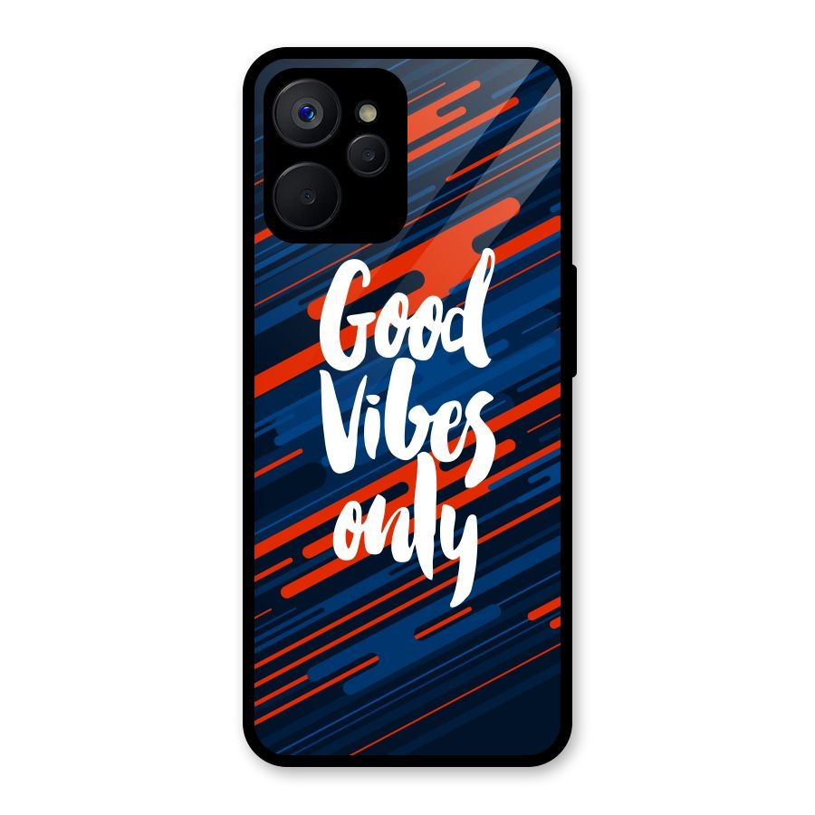 Good Vibes Only Glass Back Case for Realme 9i 5G