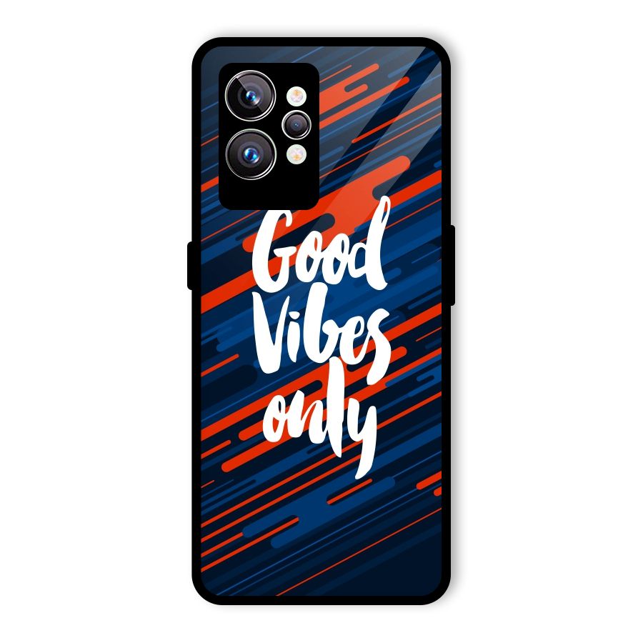 Good Vibes Only Glass Back Case for Realme GT2 Pro