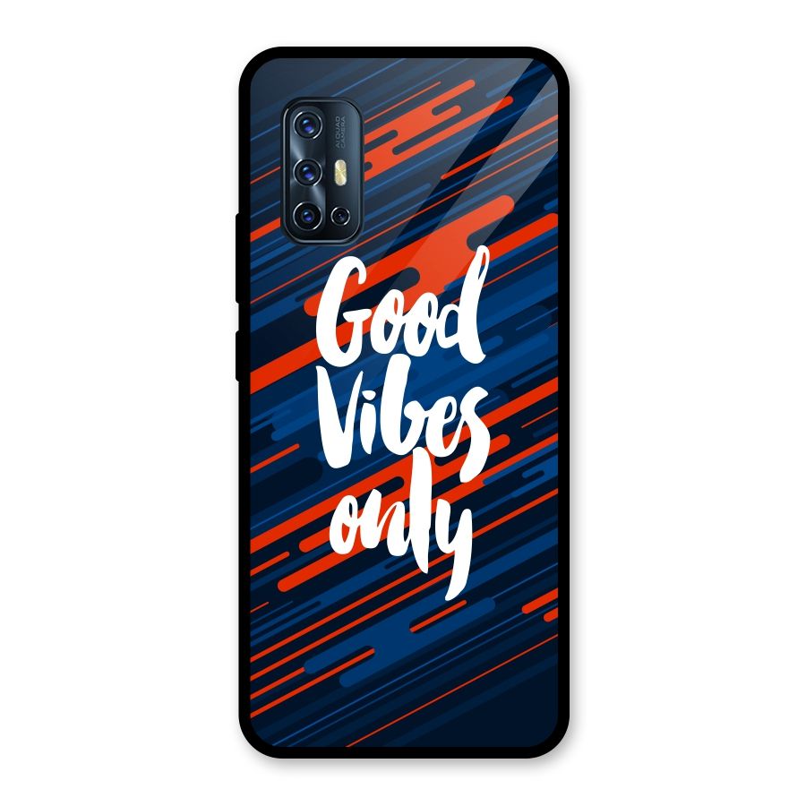 Good Vibes Only Glass Back Case for Vivo V17
