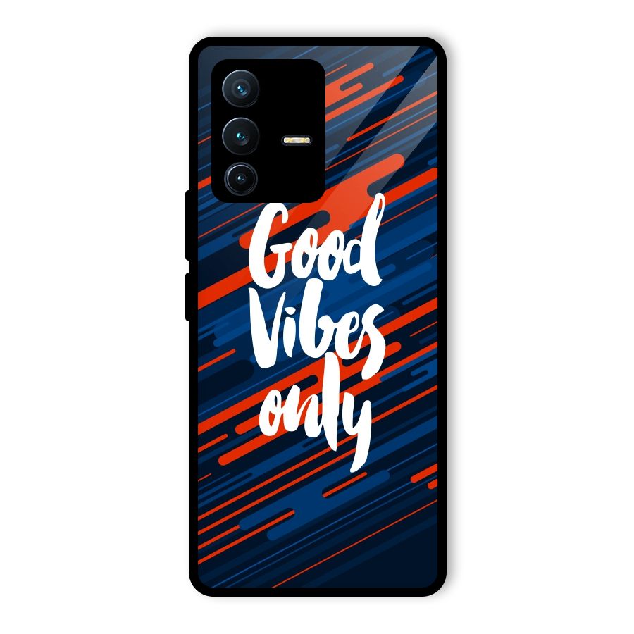 Good Vibes Only Glass Back Case for Vivo V23 Pro
