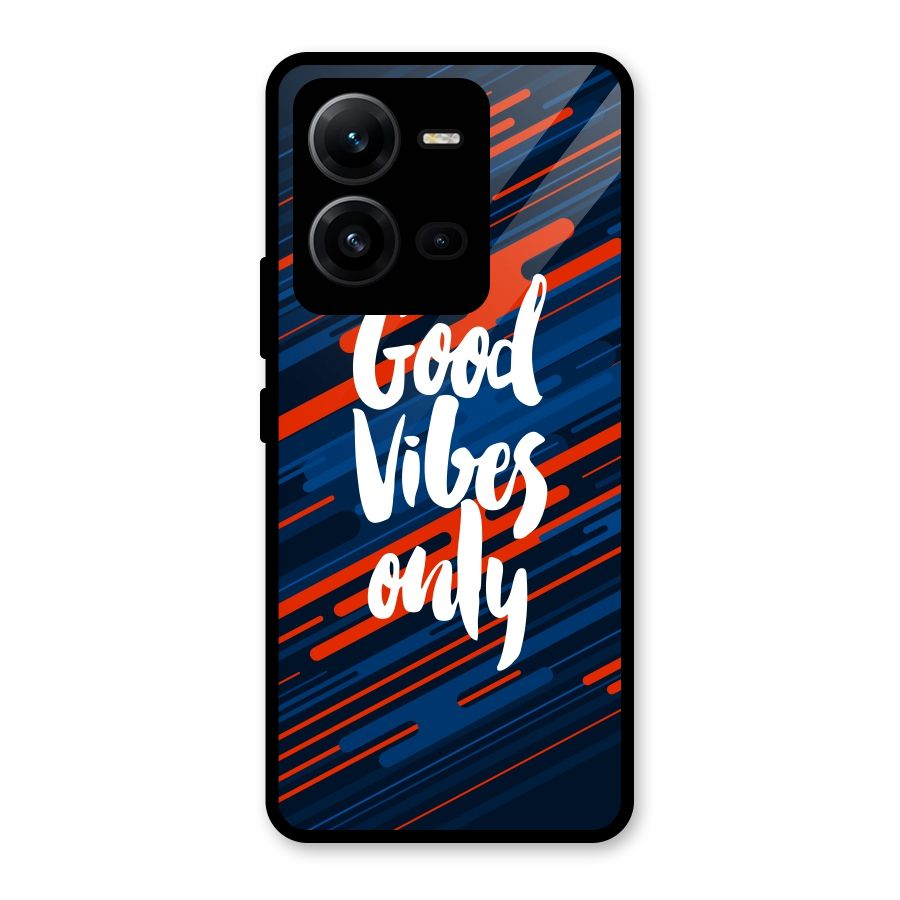 Good Vibes Only Glass Back Case for Vivo V25