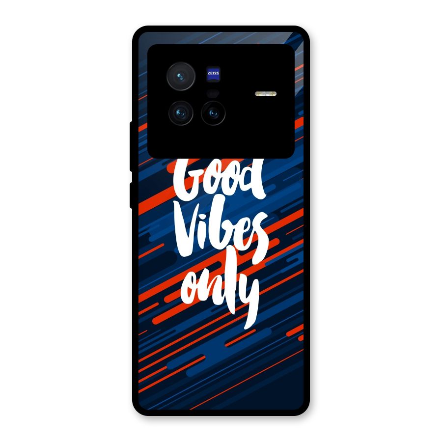 Good Vibes Only Glass Back Case for Vivo X80