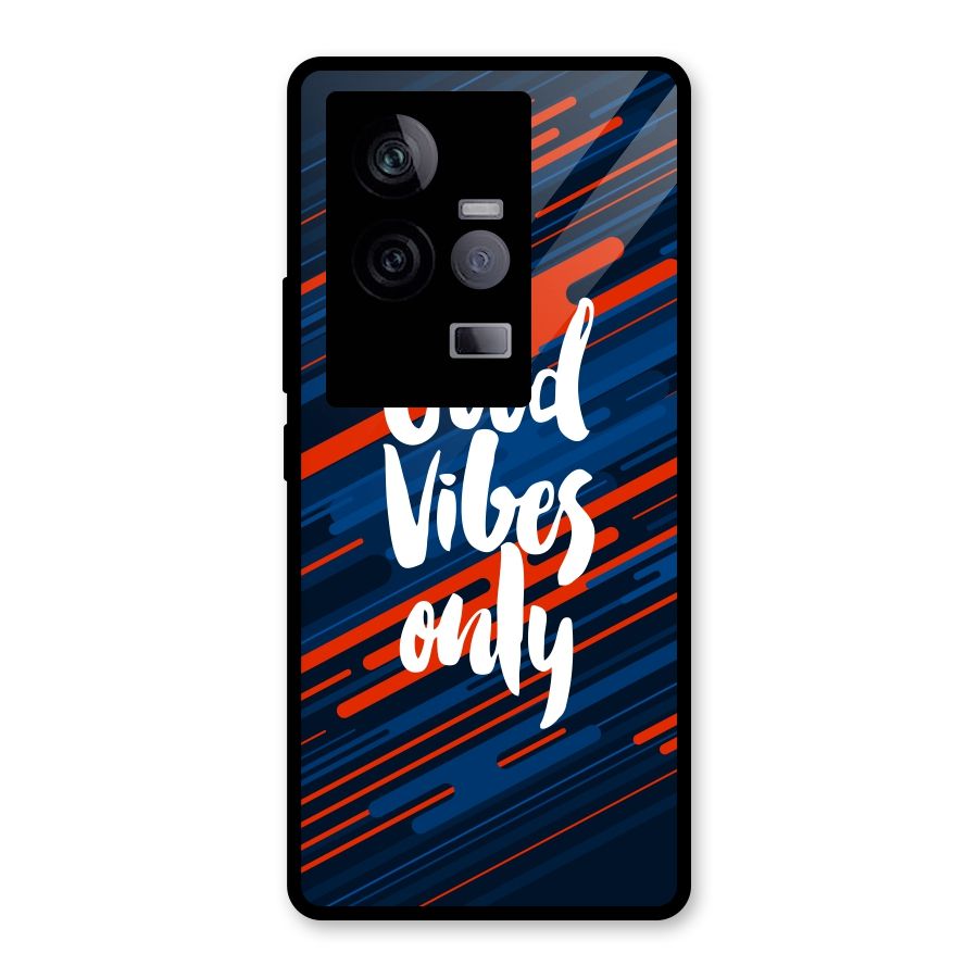 Good Vibes Only Glass Back Case for Vivo iQOO 11 5G