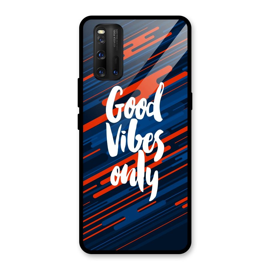 Good Vibes Only Glass Back Case for Vivo iQOO 3