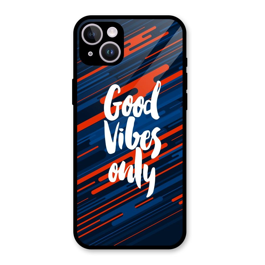 Good Vibes Only Glass Back Case for iPhone 14 Plus