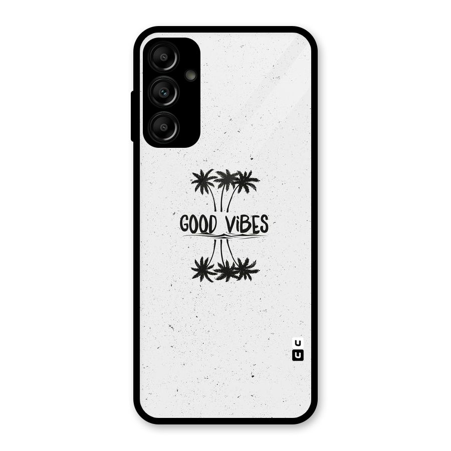 Good Vibes Rugged Glass Back Case for Galaxy A14 5G