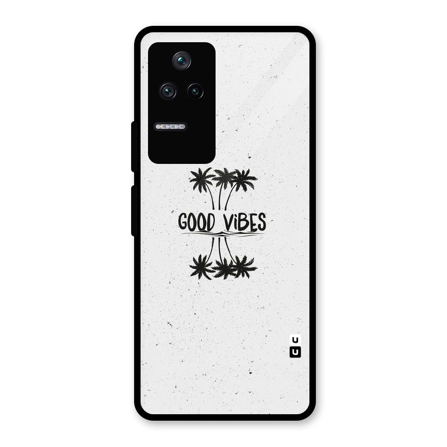 Good Vibes Rugged Glass Back Case for Poco F4 5G