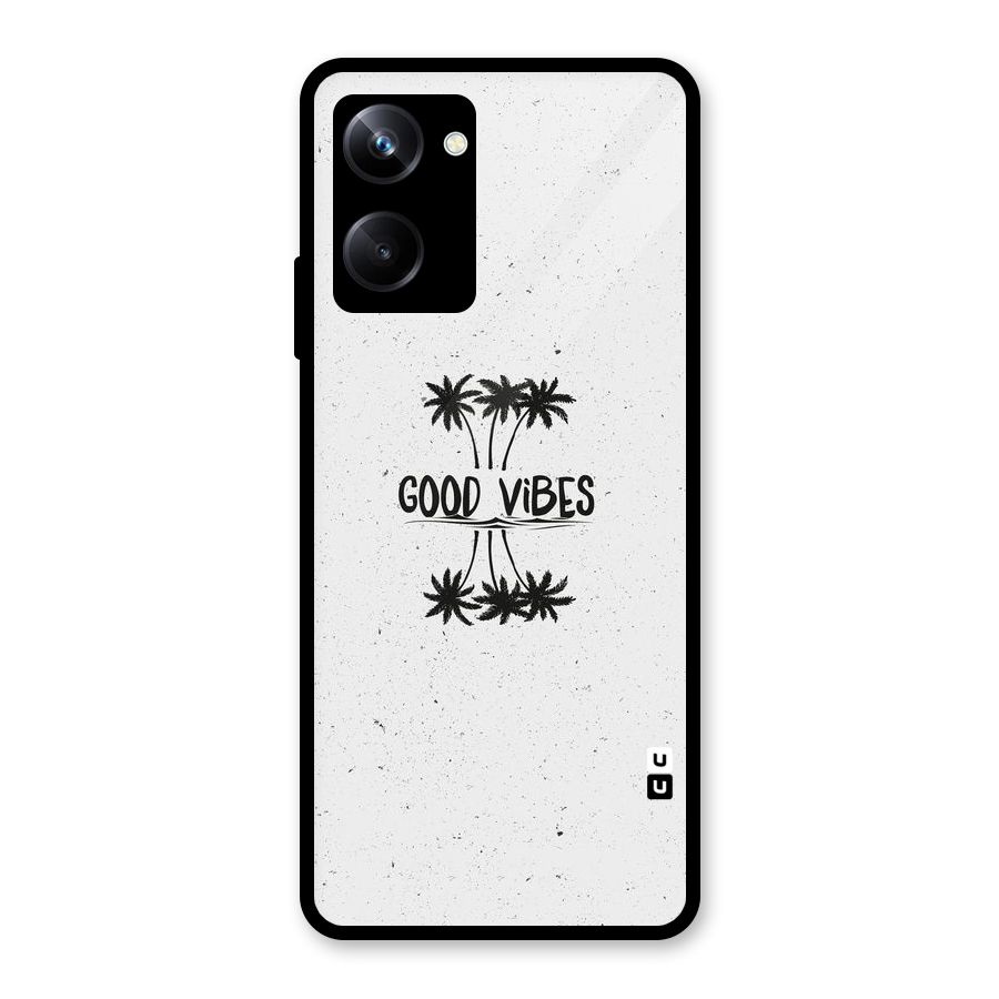Good Vibes Rugged Glass Back Case for Realme 10 Pro