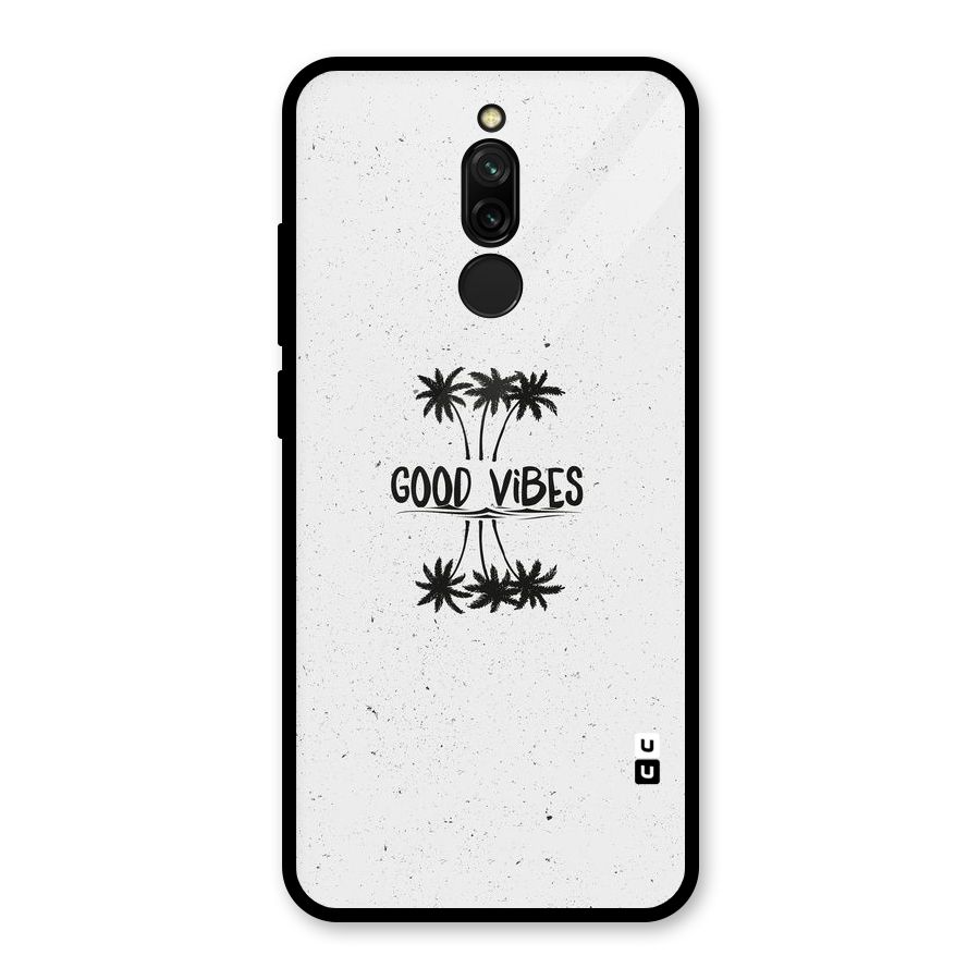 Good Vibes Rugged Glass Back Case for Redmi 8