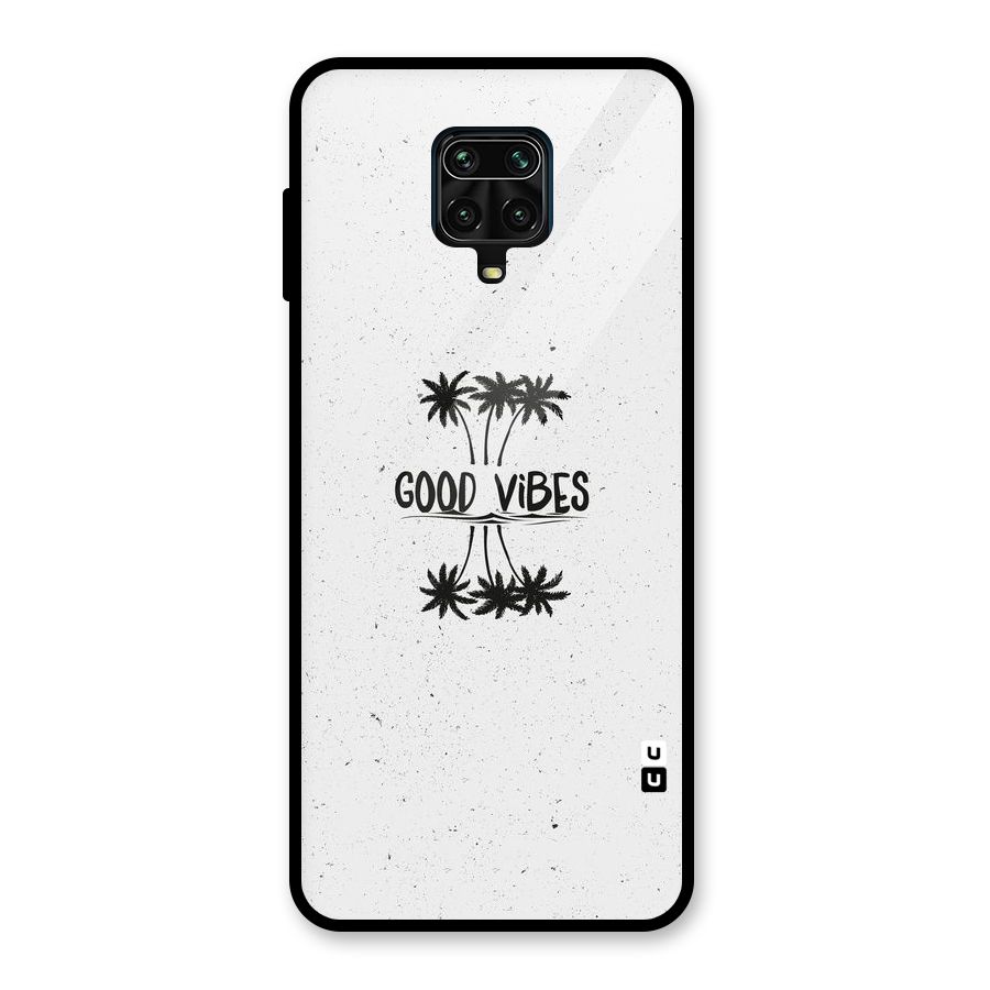 Good Vibes Rugged Glass Back Case for Redmi Note 10 Lite