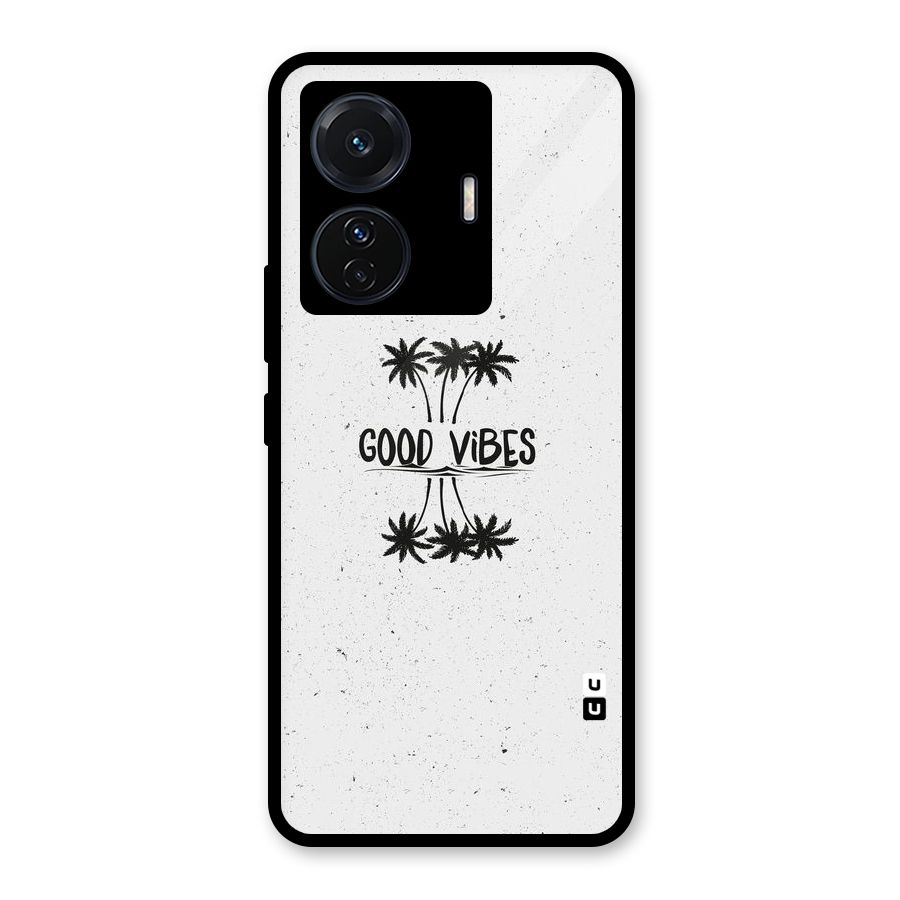 Good Vibes Rugged Glass Back Case for Vivo T1 Pro