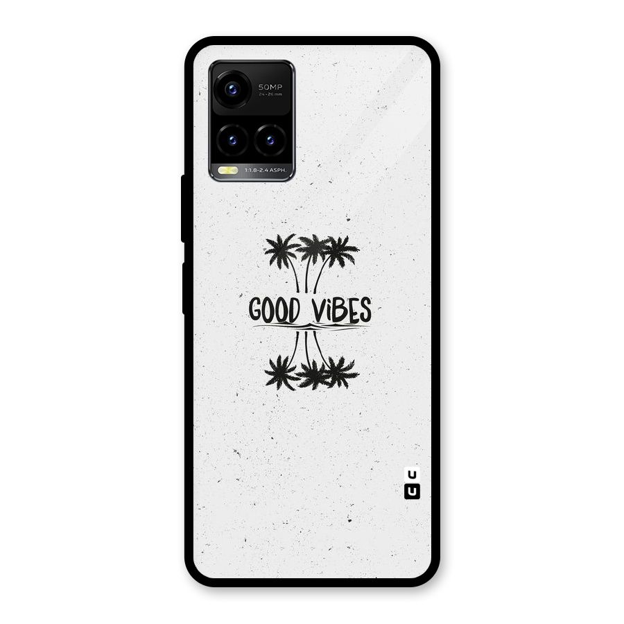 Good Vibes Rugged Glass Back Case for Vivo Y21T