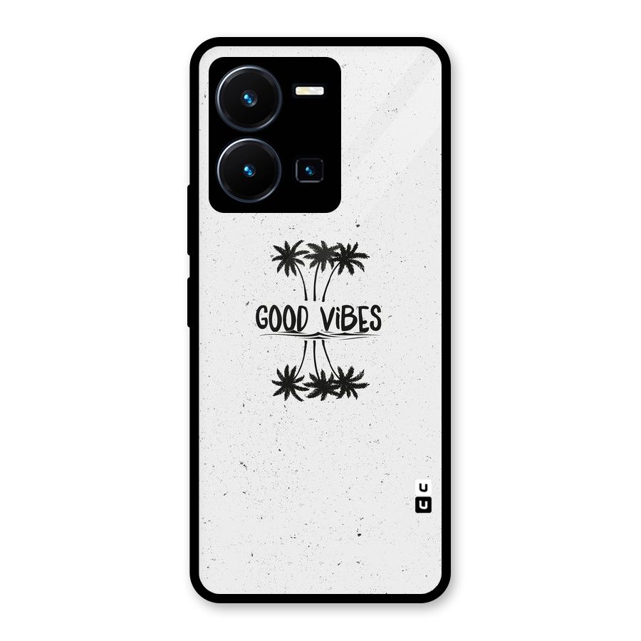 Good Vibes Rugged Glass Back Case for Vivo Y35