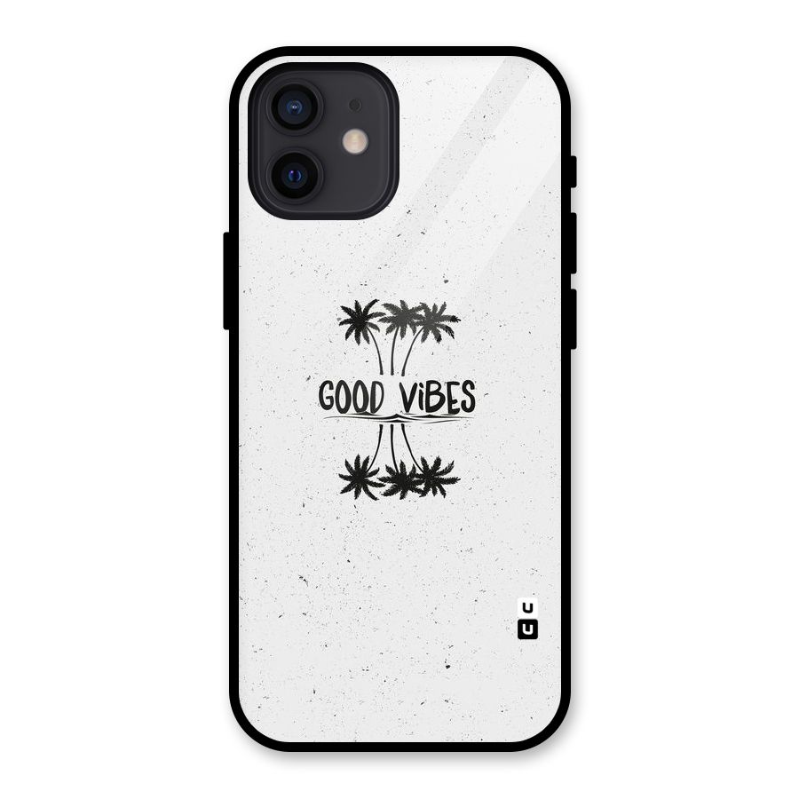 Good Vibes Rugged Glass Back Case for iPhone 12