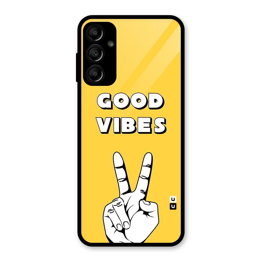 Good Vibes Victory Glass Back Case for Galaxy A14 5G