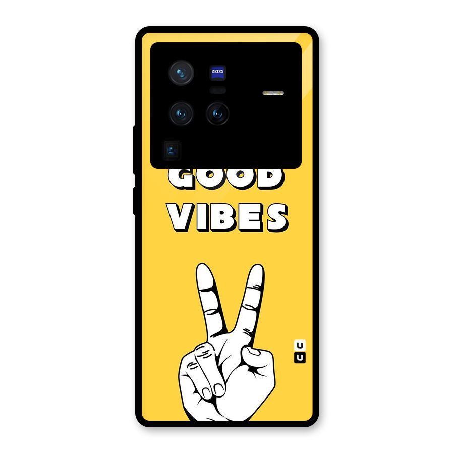 Good Vibes Victory Glass Back Case for Vivo X80 Pro
