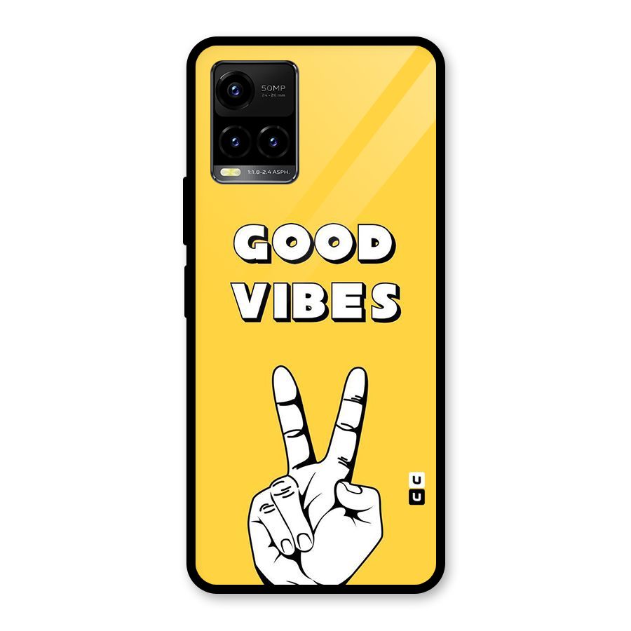 Good Vibes Victory Glass Back Case for Vivo Y21T