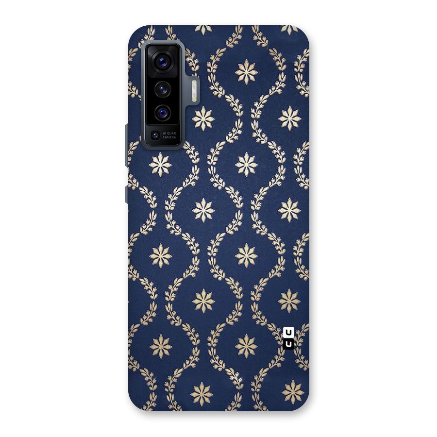 Gorgeous Gold Leaf Pattern Back Case for Vivo X50