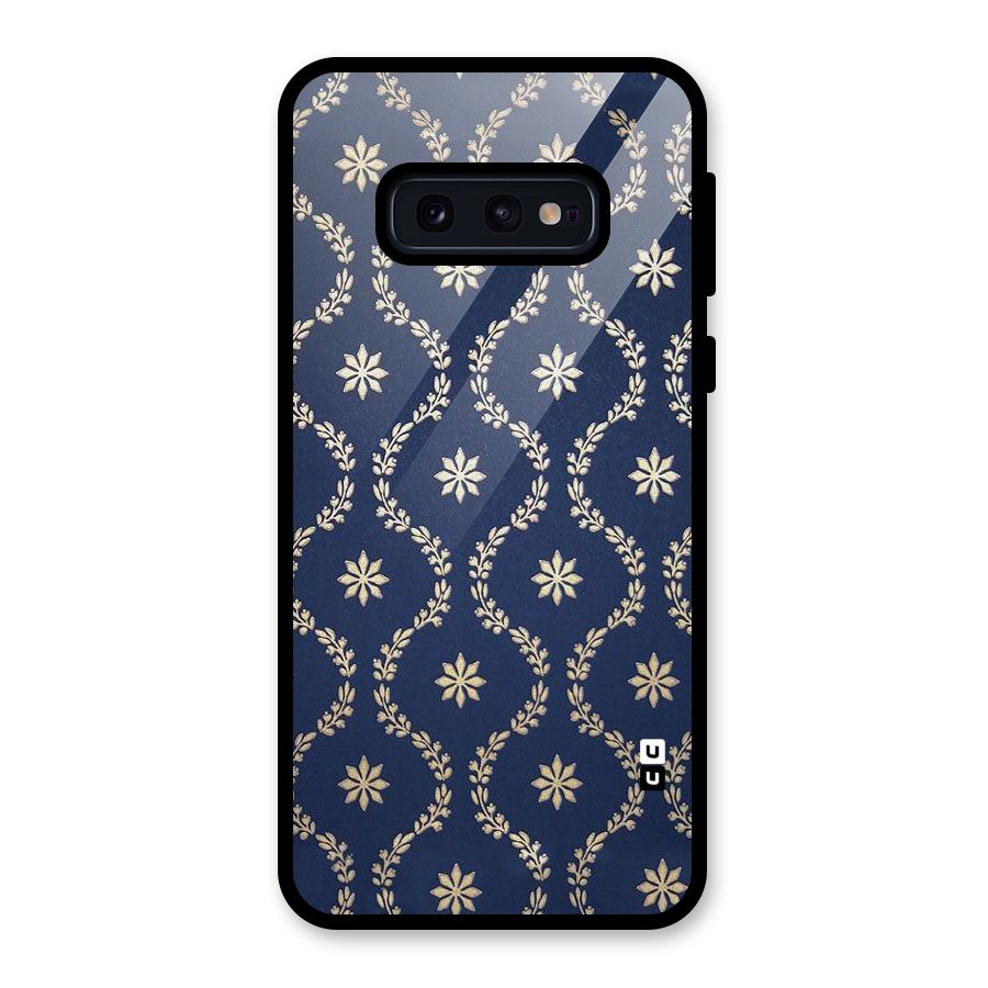 Gorgeous Gold Leaf Pattern Glass Back Case for Galaxy S10e