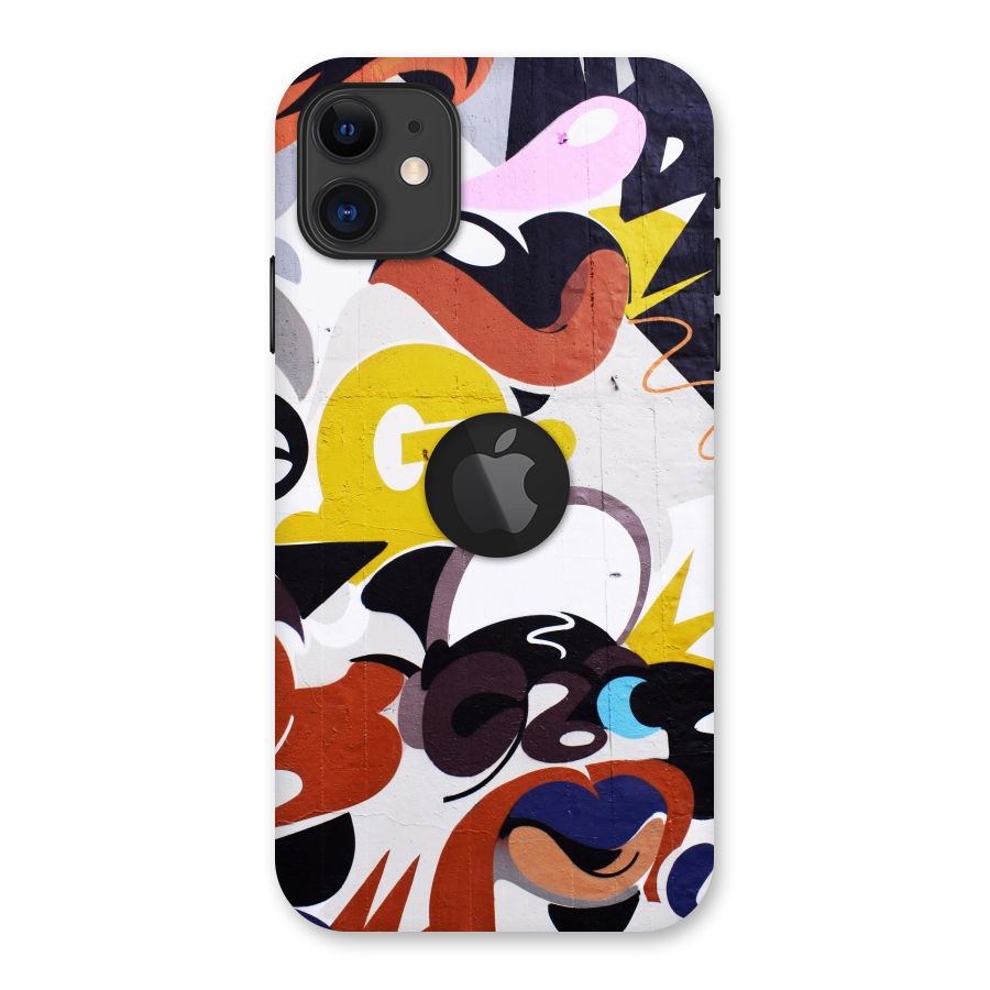 Graffiti Wall Back Case for iPhone 11 Logo Cut